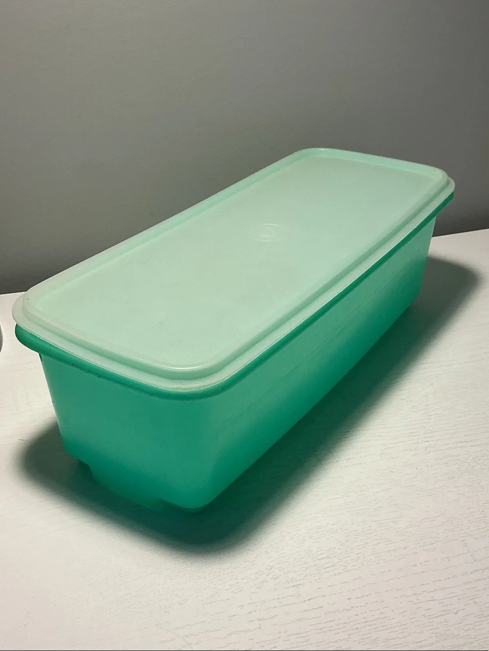 VTG Tupperware Jadeite Green 3 Piece Vegetable Keeper